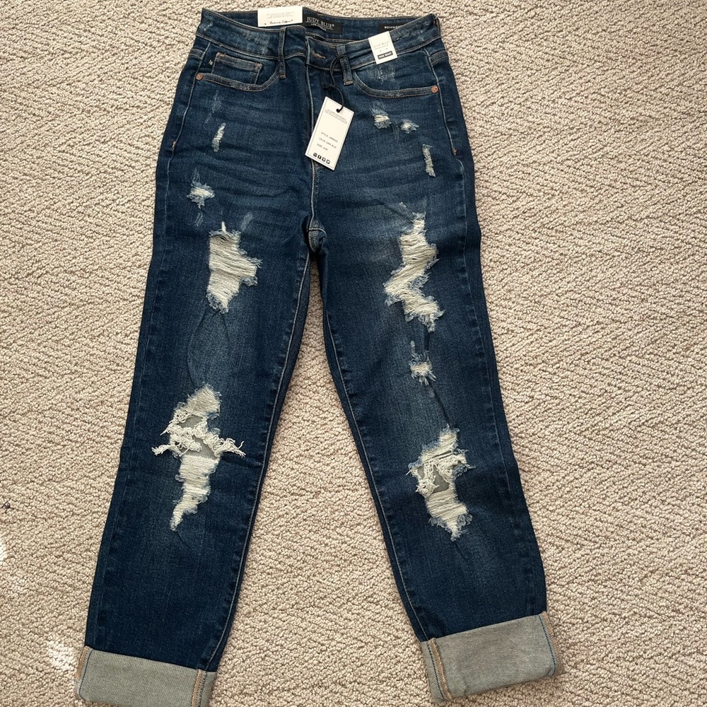 Judy Blue High Waist jeans, Boyfriend fit, 3/26, NWT